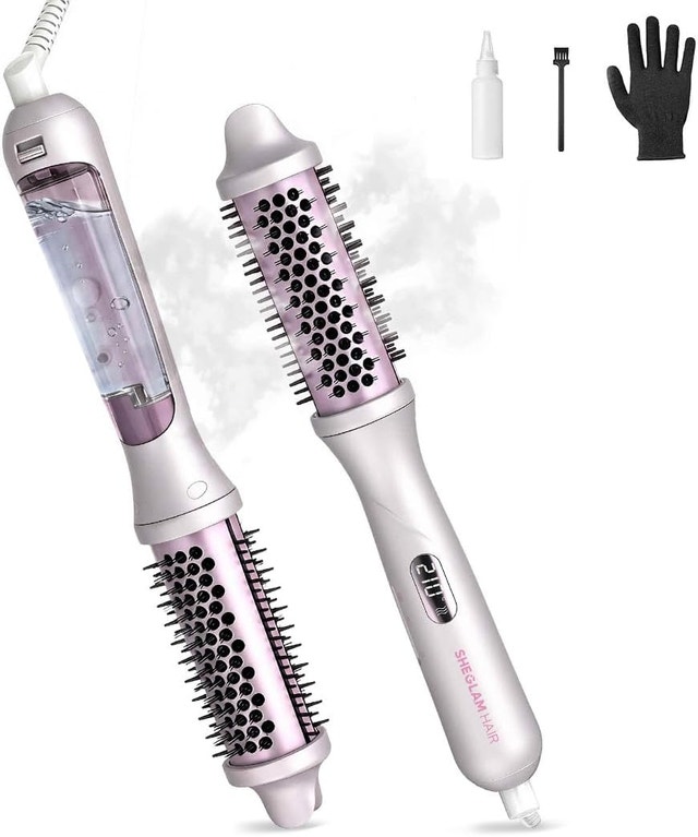 SHEGLAM Steam Thermal Brush, 1.5 inch Fast Heating