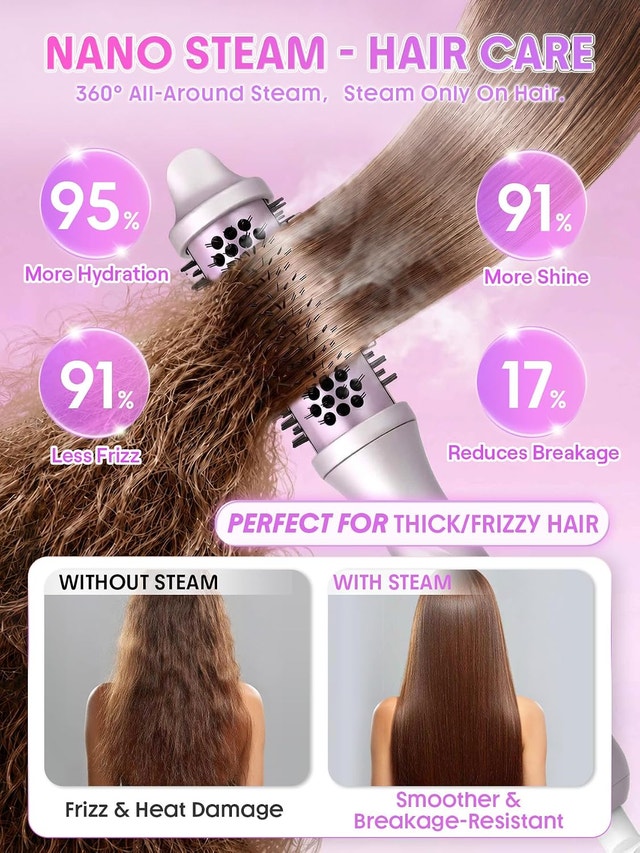 SHEGLAM Steam Thermal Brush, 1.5 inch Fast Heating - photo 3