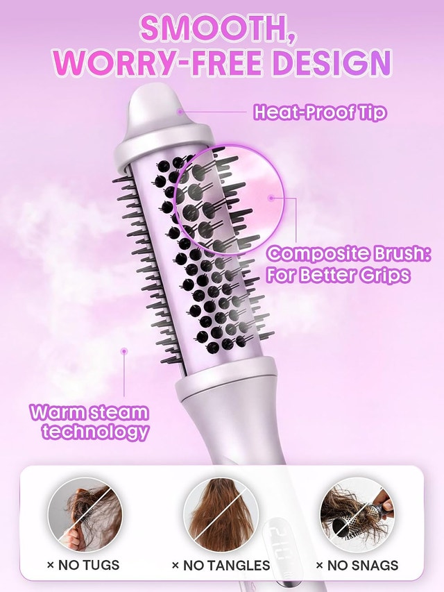 SHEGLAM Steam Thermal Brush, 1.5 inch Fast Heating - photo 4