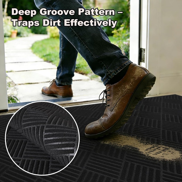 3' x 5' Indoor Outdoor Door Mat, Heavy Duty Commercial - photo 3