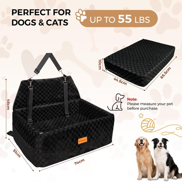 Dog Car Seat for Medium Large Dogs, Pet Booster Car - photo 2