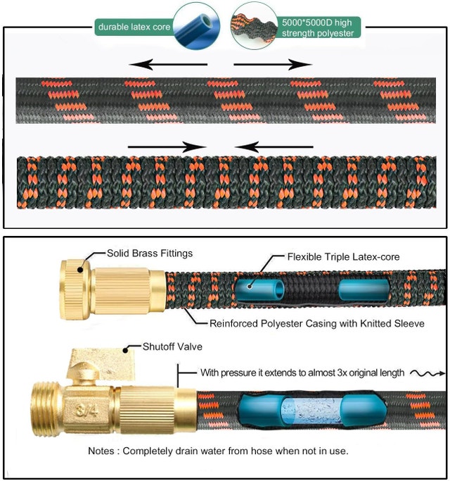Expandable Garden Hose 25FT Lightweight Watering Hose - photo 3