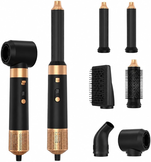 Automatic Wrap Hot Air Styling Comb – 6-in-1
