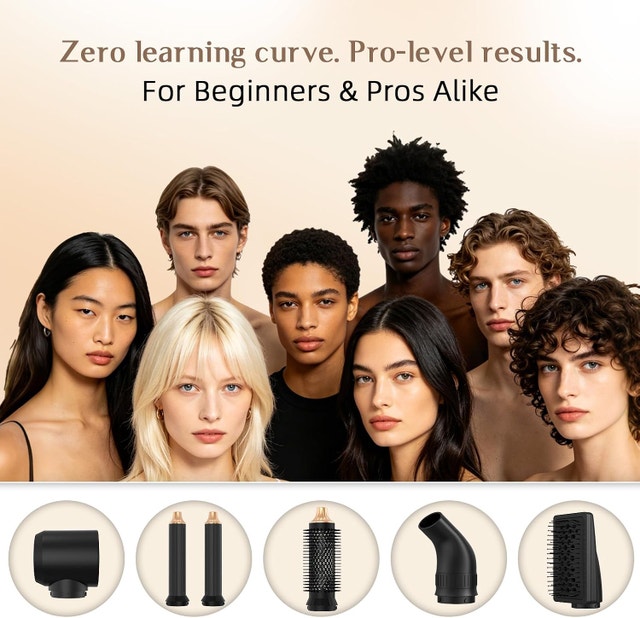 Automatic Wrap Hot Air Styling Comb – 6-in-1 - photo 2