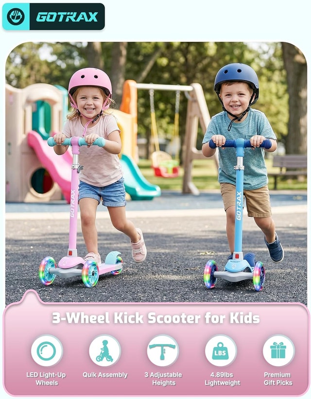 Gotrax KS1 Kids Kick Scooter, LED Lighted Wheels - photo 2