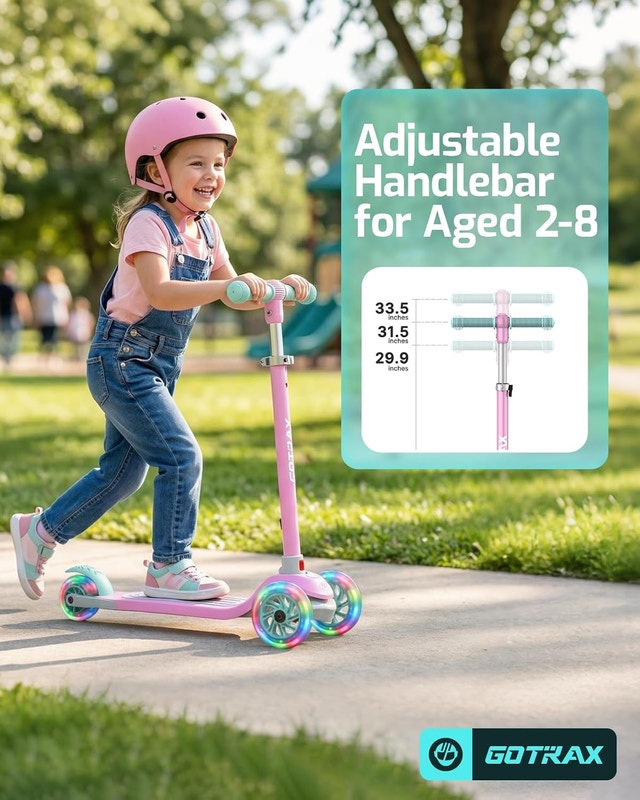 Gotrax KS1 Kids Kick Scooter, LED Lighted Wheels - photo 3