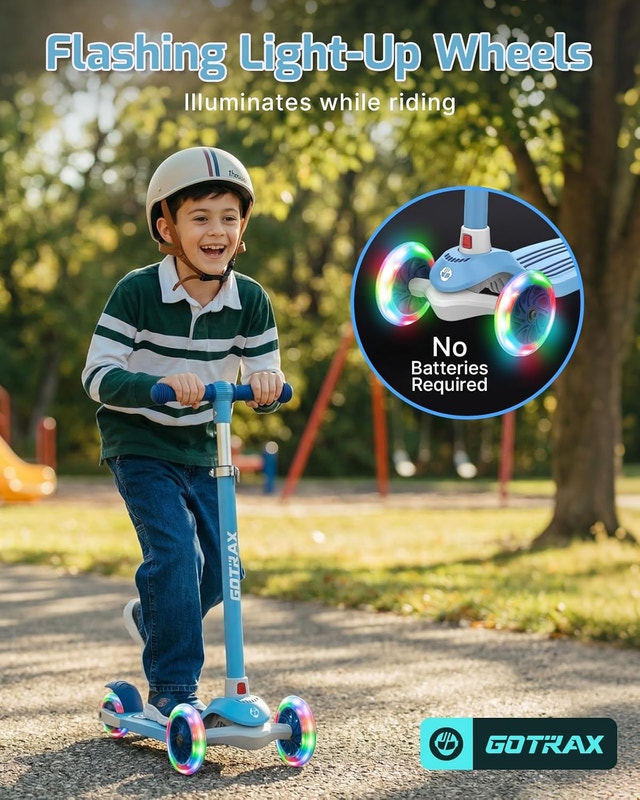 Gotrax KS1 Kids Kick Scooter, LED Lighted Wheels - photo 5