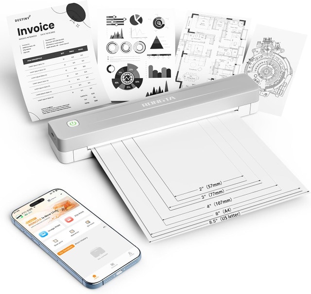 Rongta Bluetooth Thermal Portable Printer for Travel