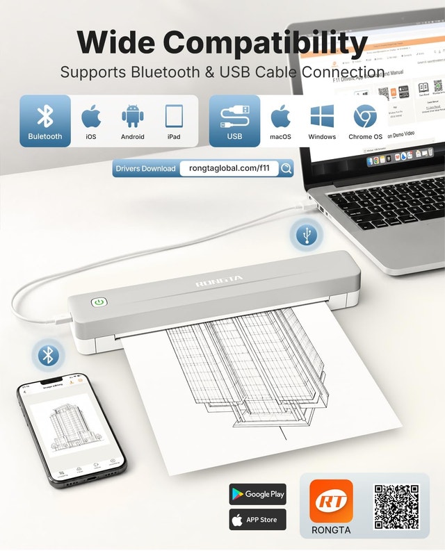 Rongta Bluetooth Thermal Portable Printer for Travel - photo 2