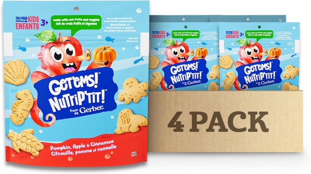 GERBER Get'ems Pumpkin, Apple & Cinnamon Ocean World Cookies
