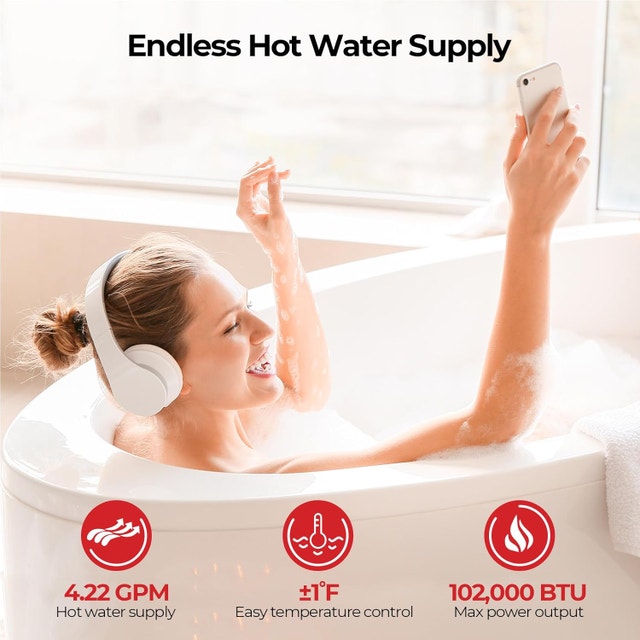 CAMPLUX Tankless Water Heater Natural Gas, CX422 - photo 3