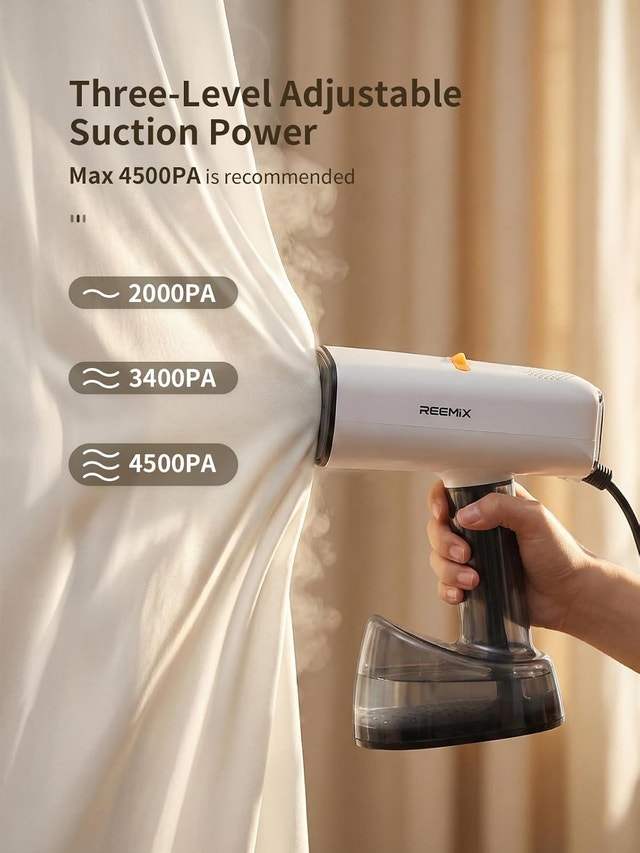 Reemix Vacuum Steamer for Clothes, 4500Pa Suction - photo 2