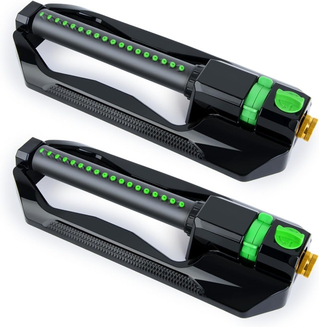 RESTMO 2 Pack Heavy Duty Oscillating Sprinkler