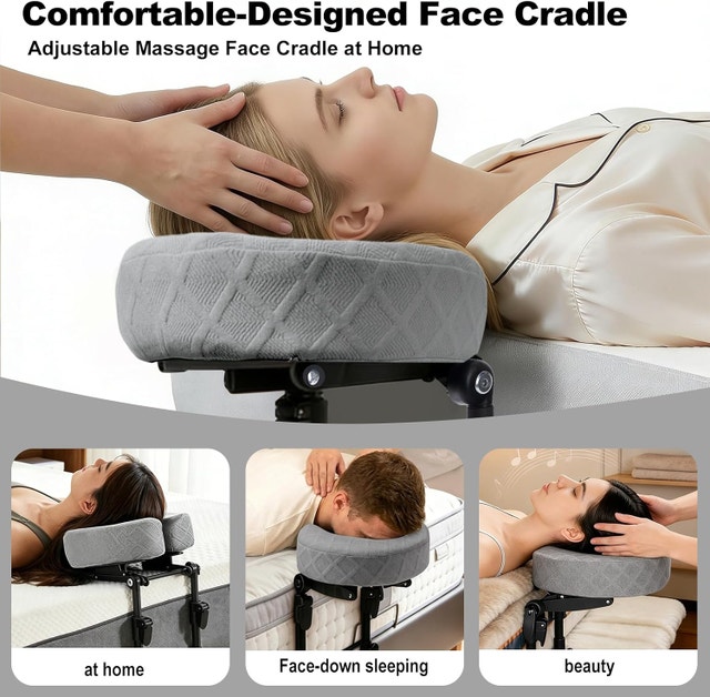 Massage Headrest for Bed with Adjustable Height, Memory - photo 5