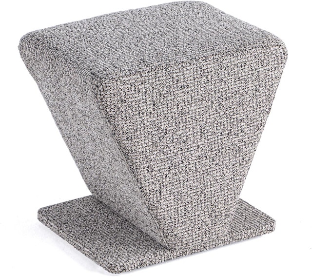 Get Set Style Chenille Ottoman Stool, Upholstered
