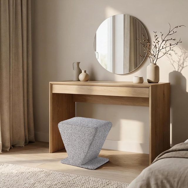 Get Set Style Chenille Ottoman Stool, Upholstered - photo 2