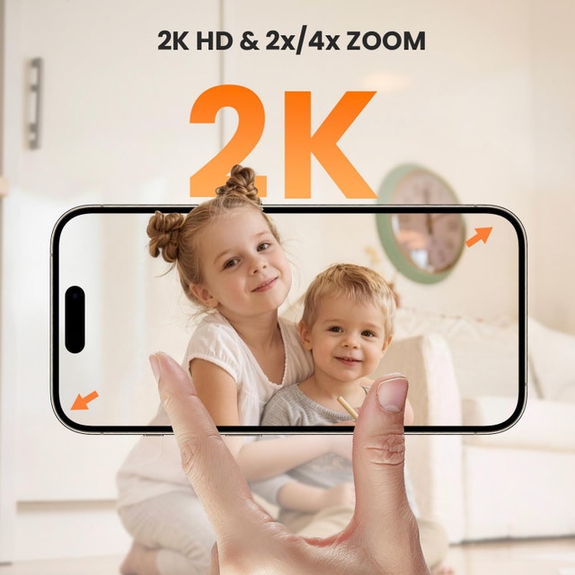 ieGeek Baby Monitor with Camera and Audio, 2K HD - photo 3