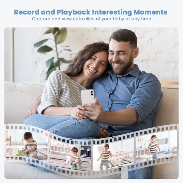 ieGeek Baby Monitor with Camera and Audio, 2K HD - photo 4