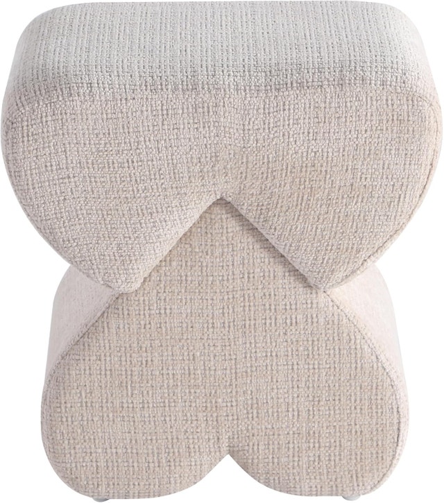 Get Set Style Heart-Shaped Ottoman with Soft Padded - photo 4