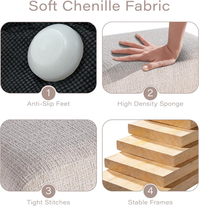 Get Set Style Heart-Shaped Ottoman with Soft Padded - photo 5
