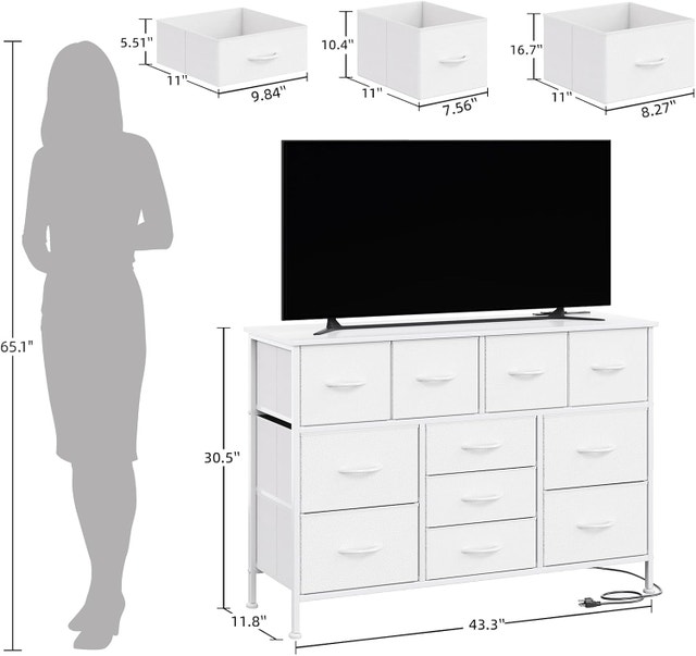 CAIYUN Dresser, Dresser for Bedroom, TV Stand Dressers - photo 2