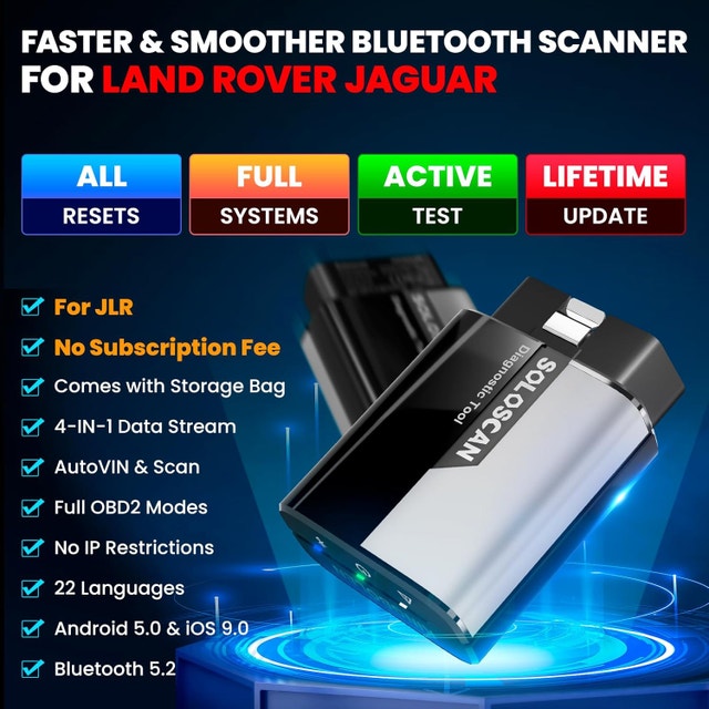 KINGBOLEN Soloscan for Land Rover Jaguar OBD2 Scanner - photo 4