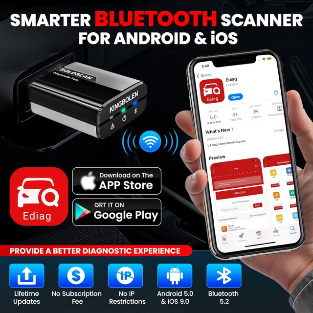 KINGBOLEN Soloscan for Land Rover Jaguar OBD2 Scanner - photo 5