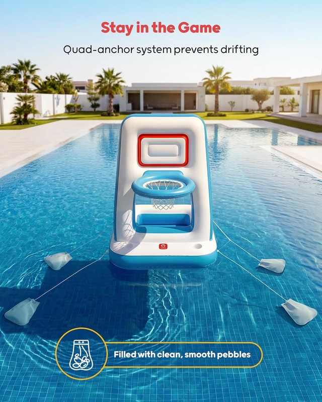 QPAU Pool Basketball Hoop with Built-in Cooler - photo 5