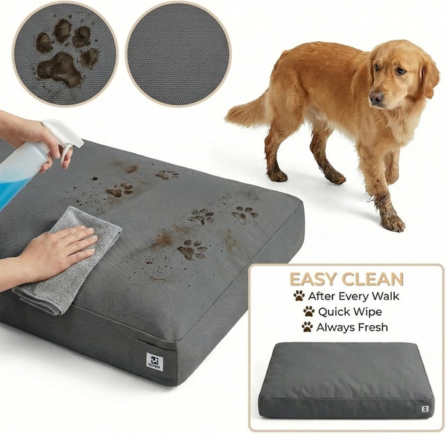 36 Inch Canvas Outdoor Dog Bed for Large Dogs - photo 3