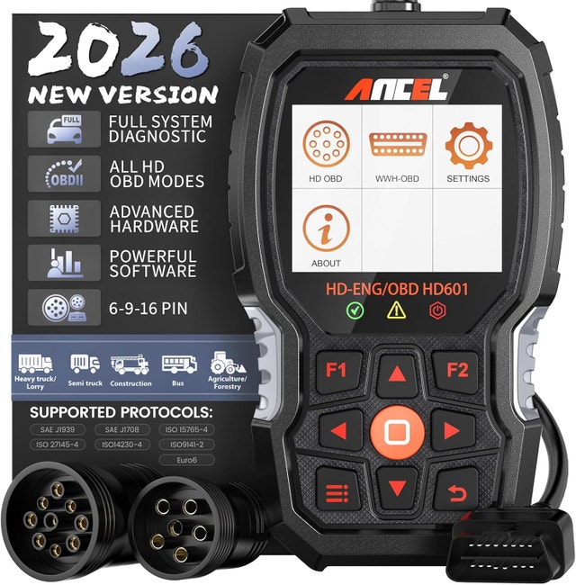 Heavy Duty Truck Scanner HD601 Full System Diesel