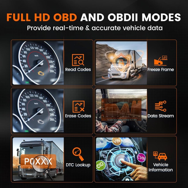 Heavy Duty Truck Scanner HD601 Full System Diesel - photo 3