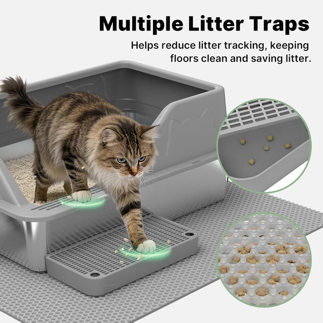 Stainless Steel Litter Box XL for Big Cats, Large Metal - photo 4