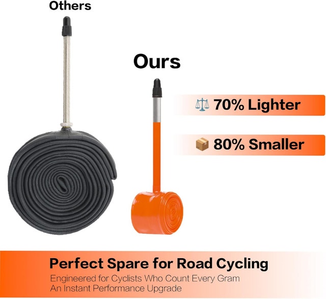 Road Bike Inner Tube 700C x 18 - photo 2