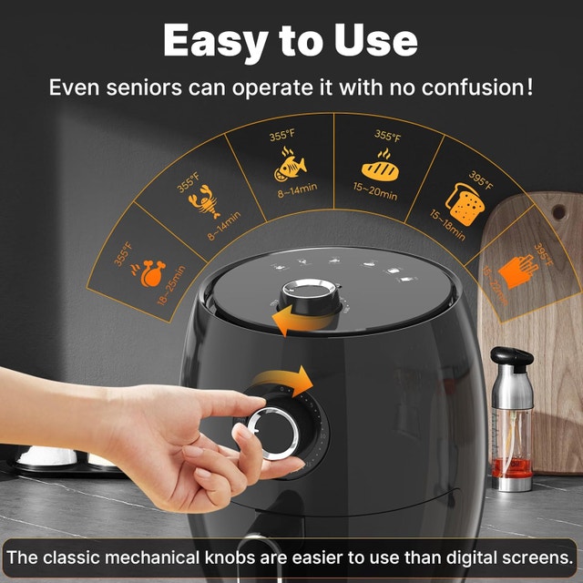 Compact Air Fryer Small, 2.1QT, 4-in-1 Small Mini - photo 5