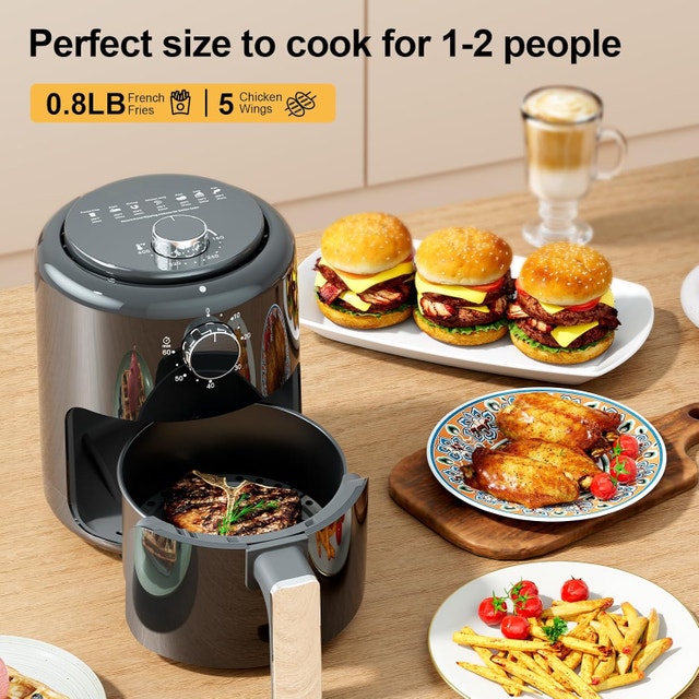 Compact Air Fryer Small 2QT, 4-in-1 Small Mini - photo 4