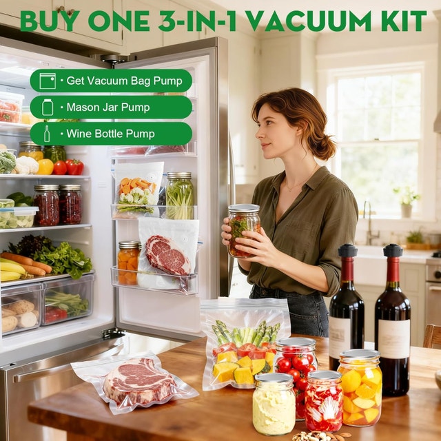 3-in-1 Vacuum Sealer for Food Compatible with Vacuum - photo 2