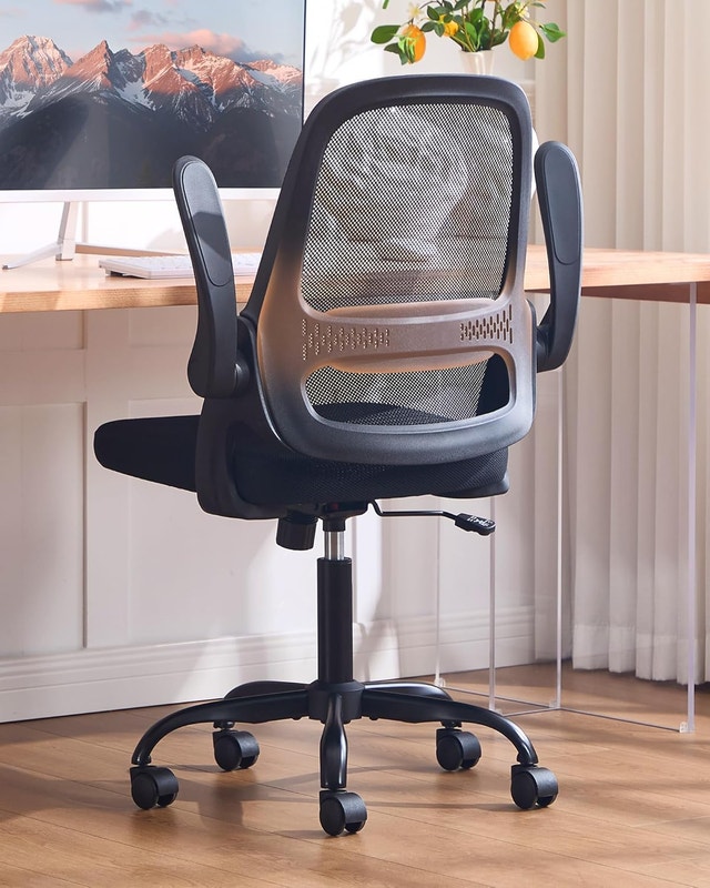 Ergonomic Mesh Office Chair with Flip-Up Arms - photo 2