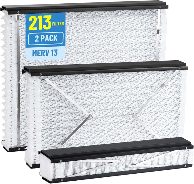 2 Pack 213 Replacement Air Filter, 20x25x4 Inches, MERV 13