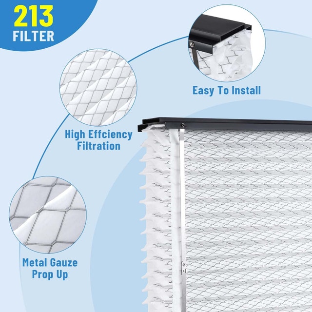 2 Pack 213 Replacement Air Filter, 20x25x4 Inches, MERV 13 - photo 4