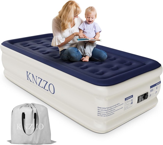 Twin 15-Inch Air Mattress with Built-in Pump