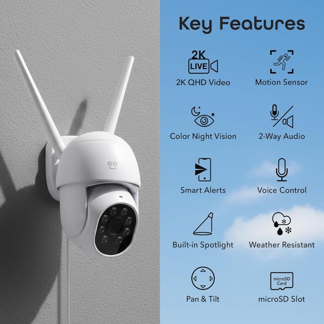 2K Outdoor Auto-Follow Security Camera - photo 2