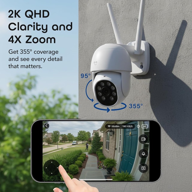 2K Outdoor Auto-Follow Security Camera - photo 3