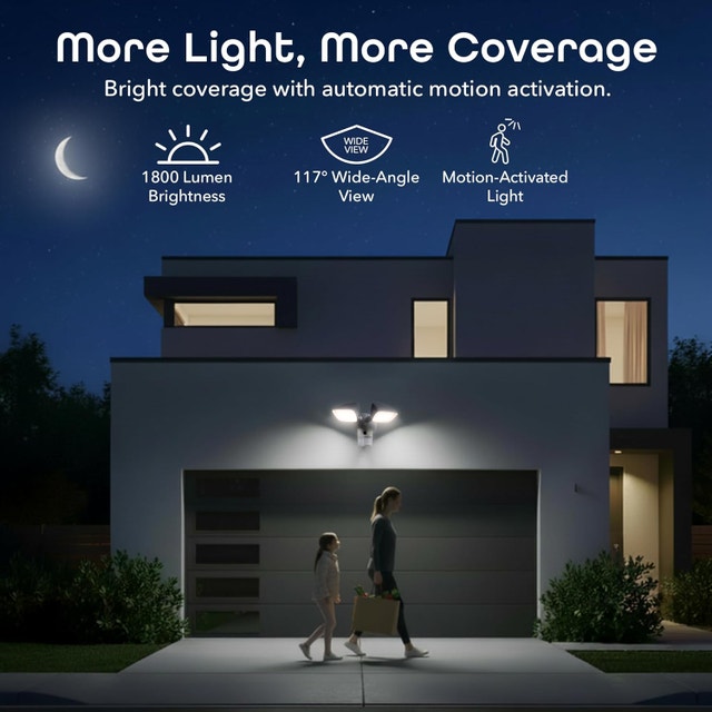 Lighthawk Smart Floodlight Camera - 3MP Ultra-HD Video - photo 3