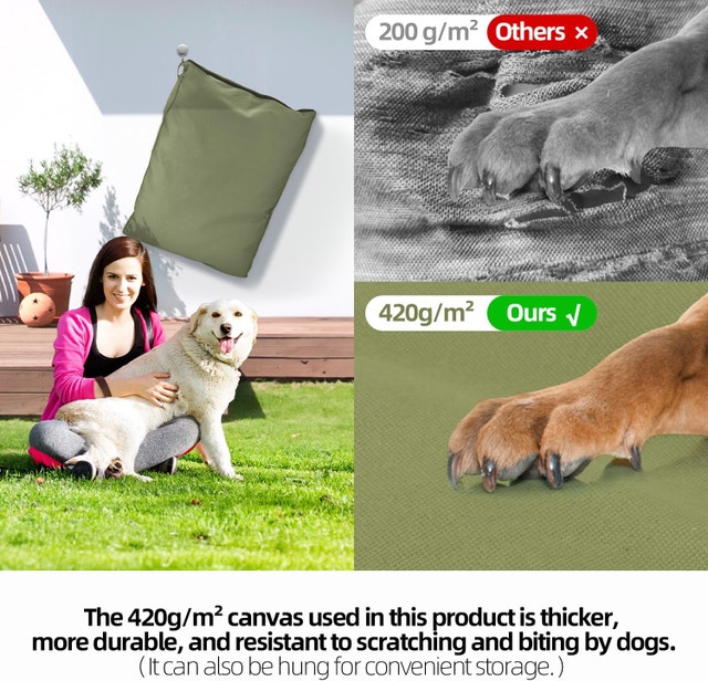 36-Inch Waterproof & Chew-Proof Outdoor Dog Bed - photo 4
