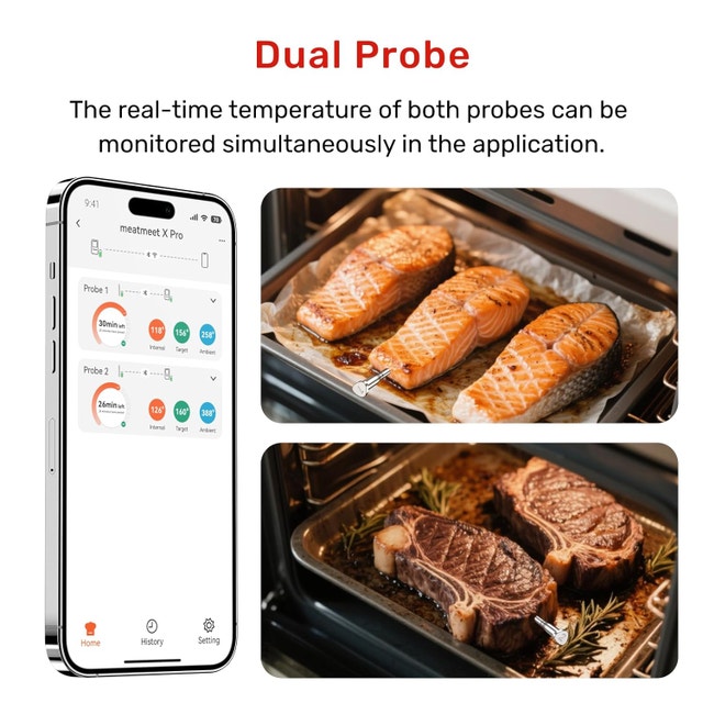 Wireless Meat Thermometer with 2 Probes - photo 4