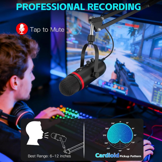 USB Studio Mic with Noise Cancellation - photo 4
