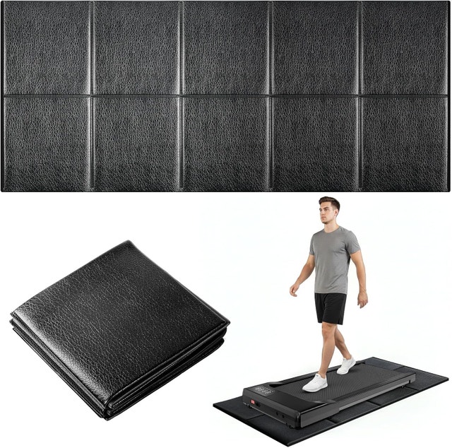 Bike Mat for Treadmill, Walking Pad Mat, 6mm Thick