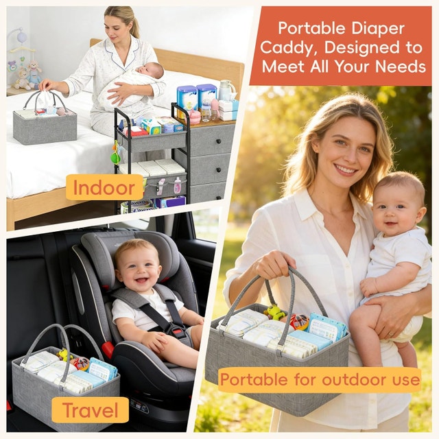 2 In1 Baby Diaper Caddy Organizers and Storage - photo 5