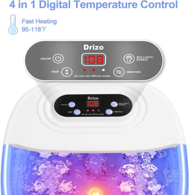 Foot Spa Bath Massager with Heat, Temperature Control - photo 2
