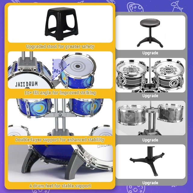 Kids Drum Set for Toddlers 3-5 - photo 3